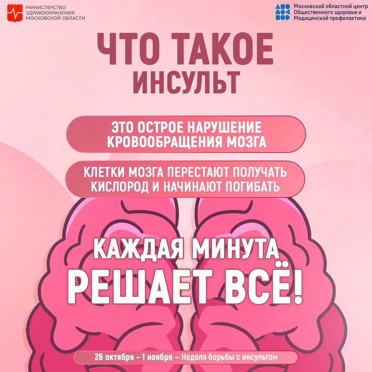26 октября – 1 ноября – Неделя борьбы с инсультом: