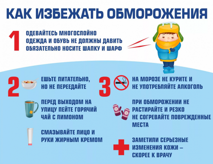 Как избежать обморожения?